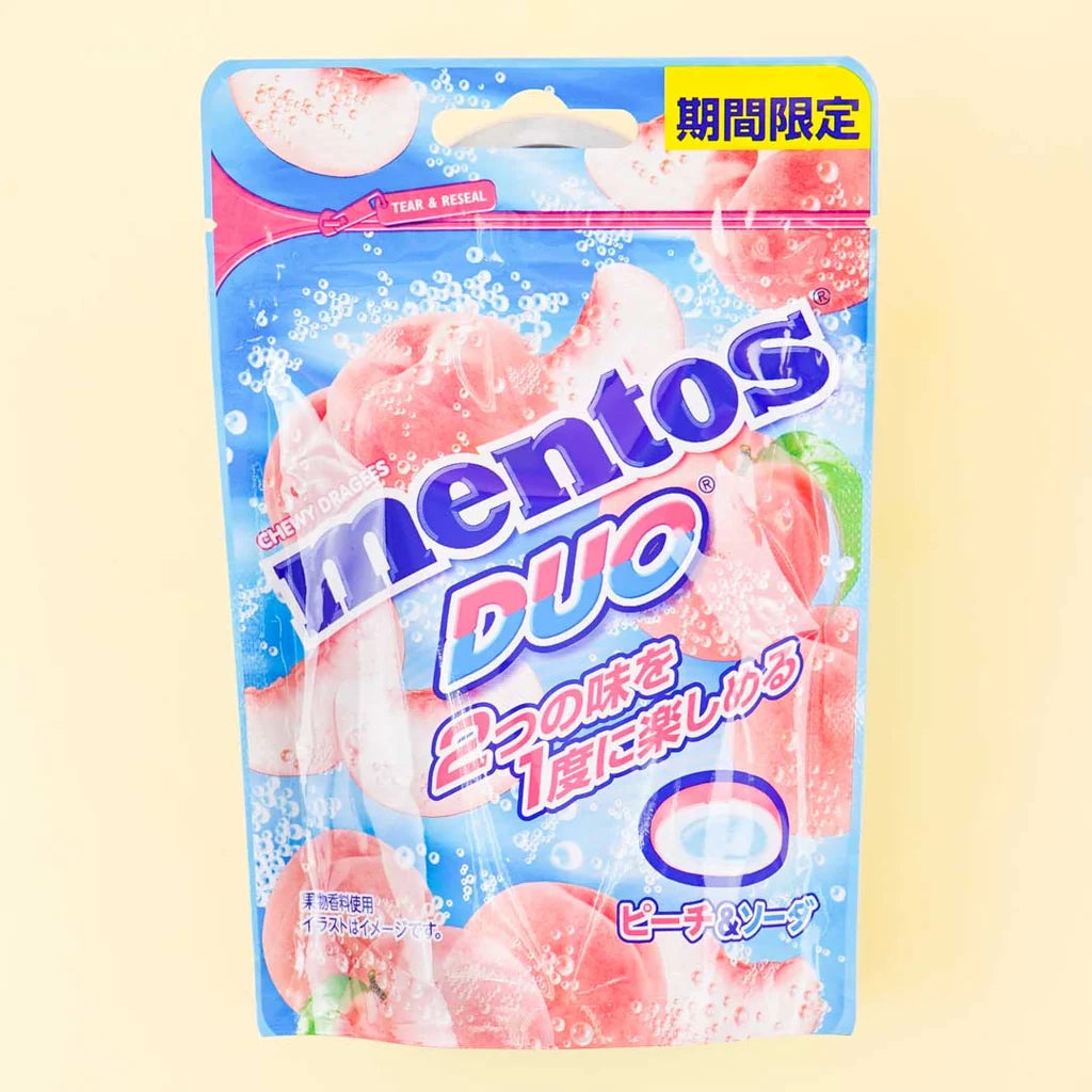 mentos peach japon